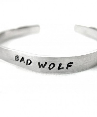 Wolf Doctor Hand Stamped Bracelet
