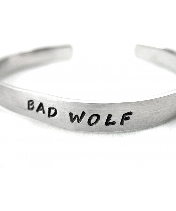 Wolf Doctor Hand Stamped Bracelet