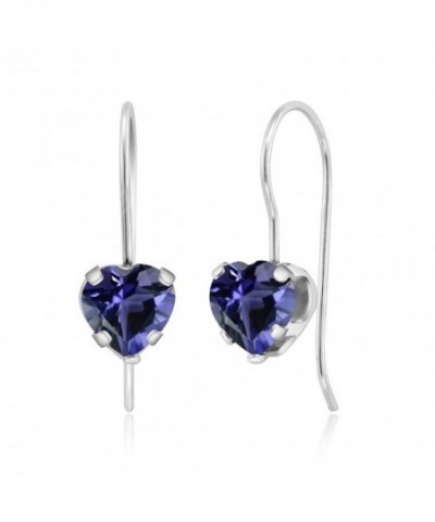 Iolite Sterling Silver 5 prong Earrings