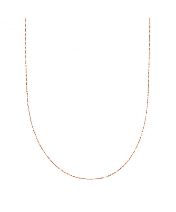 Childrens Solid Diamond Cut Necklace Inches