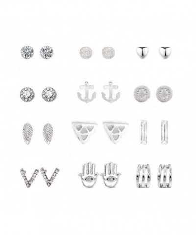 Daycindy Pairs Silver Anchor Earrings