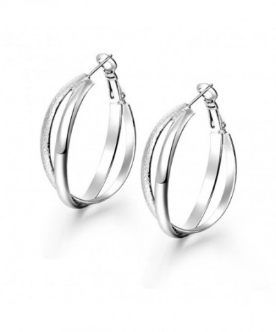 GULICX Silver Stunning Dangle Earrings