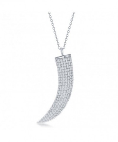 Sterling Silver Micro Zirconia Necklace