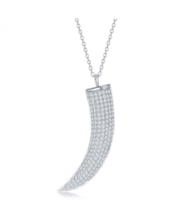 Sterling Silver Micro Zirconia Necklace