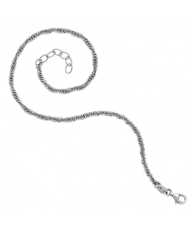 Leslies Sterling Silver Fancy Anklet