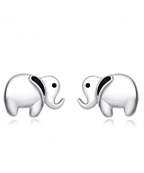 Sterling Silver Little Elephant Earrings