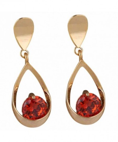 YAZILIND Elegant Zirconia Waterdrop Earrings