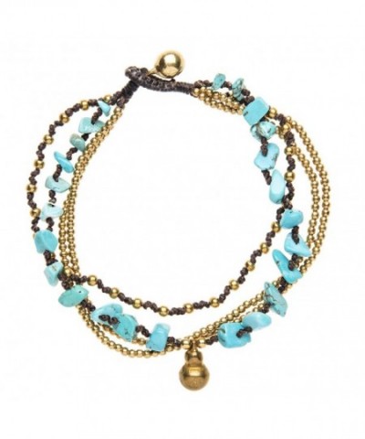 81stgeneration Womens Simulated Turquoise Bracelet