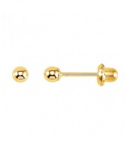 Ball Piercing Earrings Yellow Gold