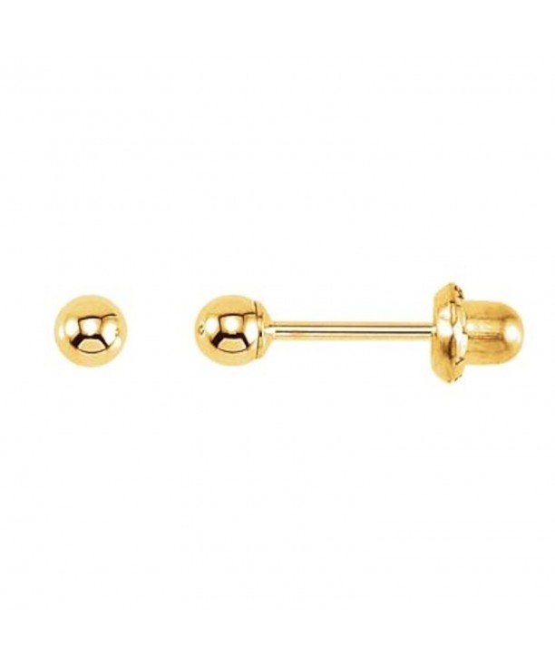 Ball Piercing Earrings Yellow Gold