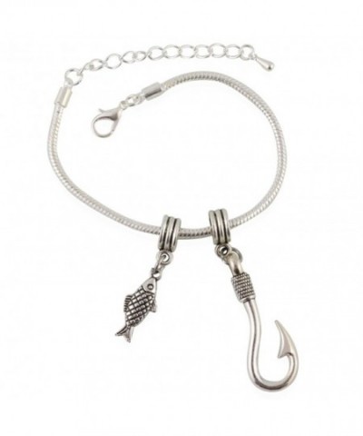 Fish Snake Chain Charm Bracelet