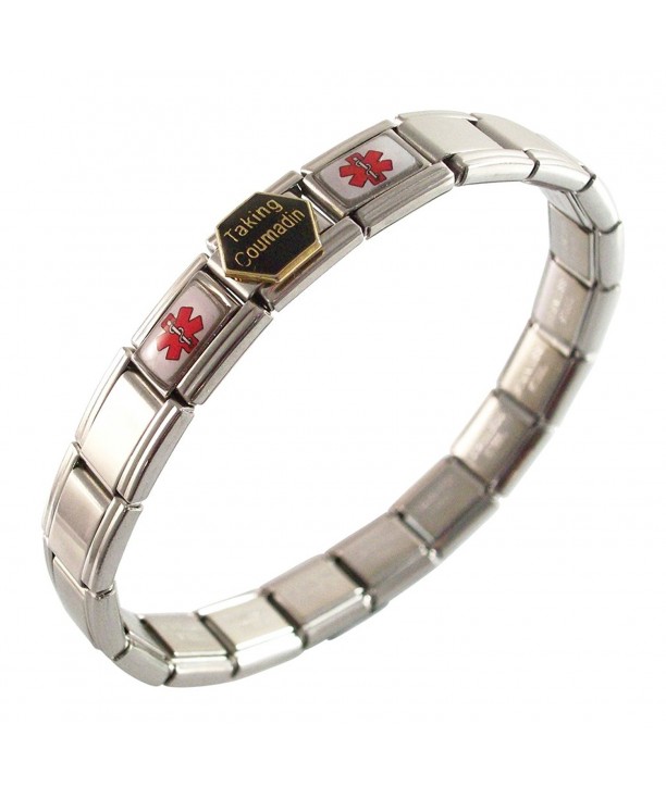 Coumadin Medical Alert Italian Bracelet