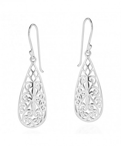 Exotic Filigree Sterling Silver Earrings