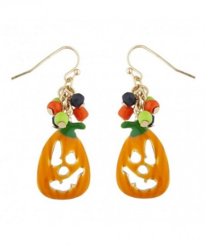 Lux Accessories Goldtone Halloween Earrings