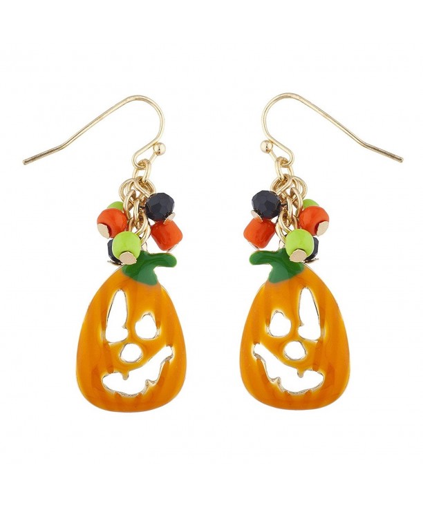 Lux Accessories Goldtone Halloween Earrings