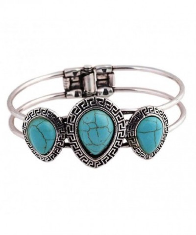 SusenstoneBohemian Style Plating Turquoise Bracelet