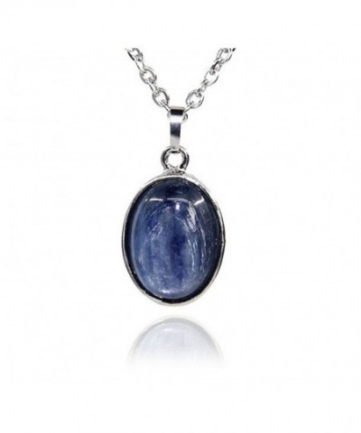 Amandastone Gemstone Natural Kyanite Necklace