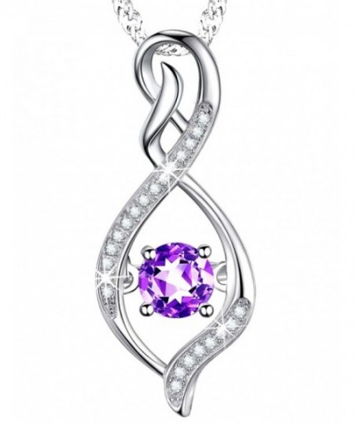 Amethyst Gemstone Infinity Birthstone Anniversary