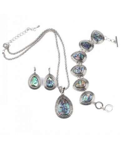 IPINK Abalone Turquoise Necklace Bracelet