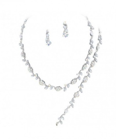 Affordable Iridescent Rhinestone Bridesmaid Necklace