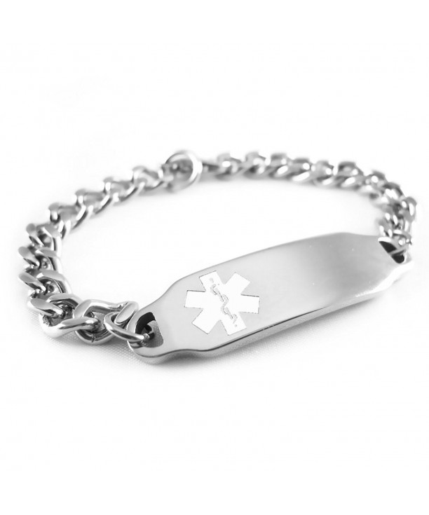 MyIDDr Pre Engraved Customizable Hypoglycemia Bracelet