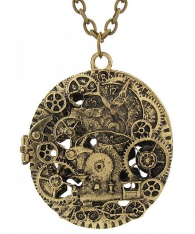 DaisyJewel Steampunk Collage Pendant Necklace