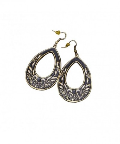 Fashion Bohemian Goldtone Teardrop Earrings