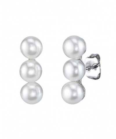 Triple Freshwater Cultured Pearl Earrings