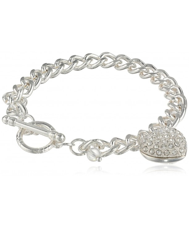 Napier Giftable Silver Tone Crystal Bracelet