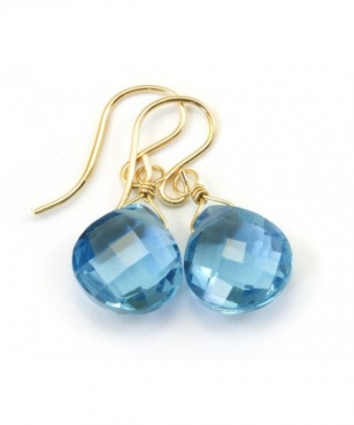 Earrings Simulated Faceted Teardrops Briolette