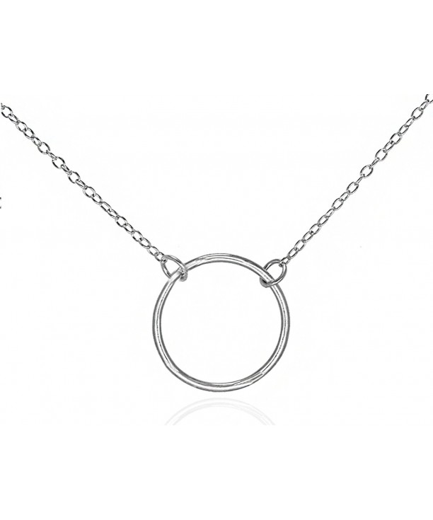 Simple Silver Pendant Necklace Sterling