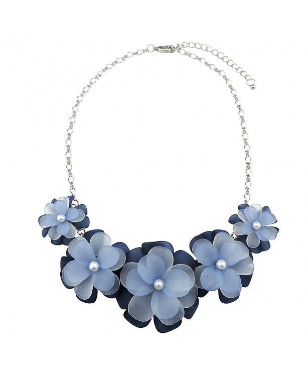 Statement Flower Necklace Acrylic NK 10241