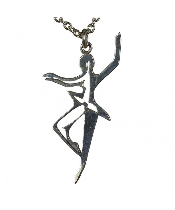 Dancing Peace Silver dipped Pendant Necklace