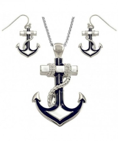 DianaL Boutique Silvertone Nautical Necklace