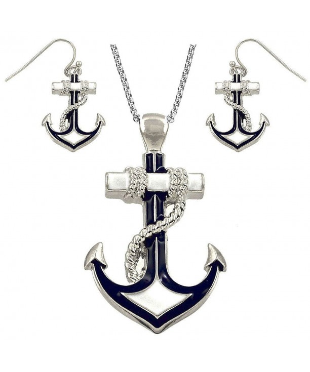 DianaL Boutique Silvertone Nautical Necklace