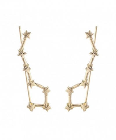 Lux Accessories Celestial Threader Earrings