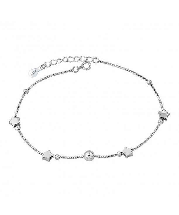 LovelyCharms Sterling Silver Anklet Bracelets