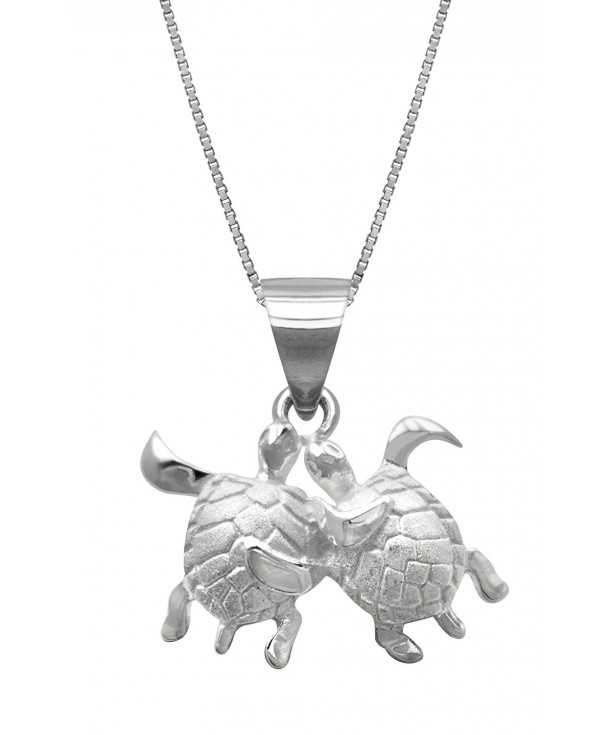 Sterling Silver Turtle Necklace Pendant