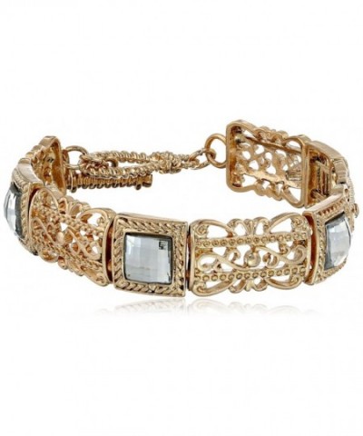 1928 Jewelry Filigree Gold Tone Bracelet