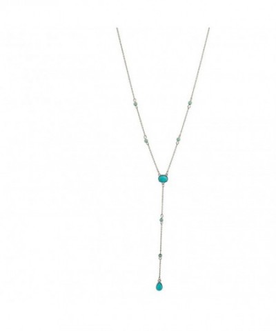 Lux Accessories Synthetic Turquoise Statement