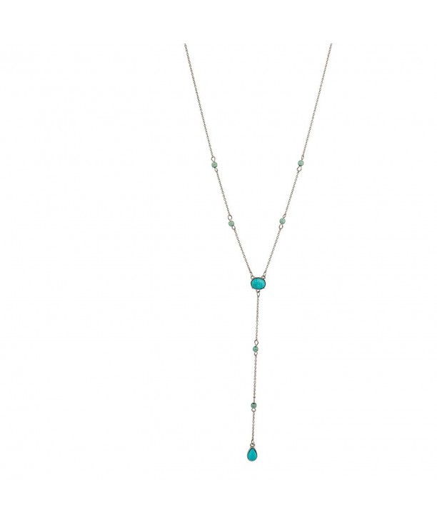 Lux Accessories Synthetic Turquoise Statement