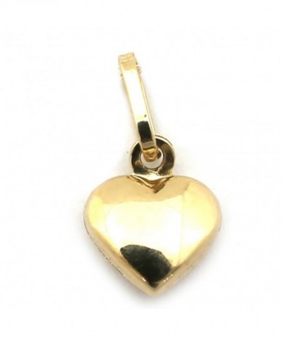 Yellow Gold Puffed Heart Pendant