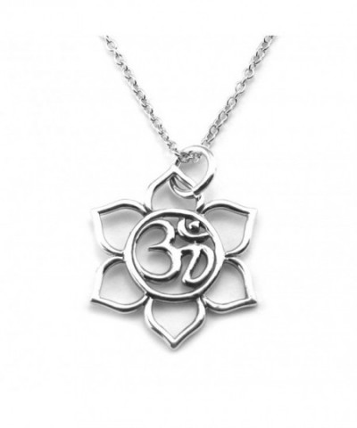 Sterling Silver Flower Pendant Necklace