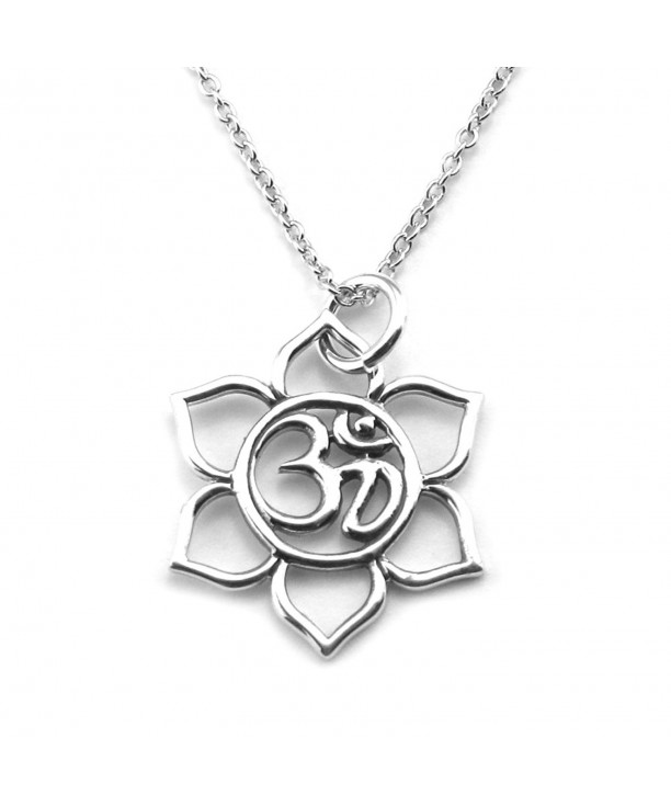 Sterling Silver Flower Pendant Necklace
