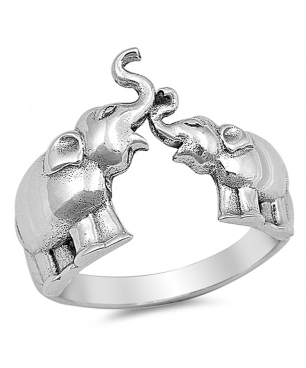 Elephant Animal Ring Sterling Silver