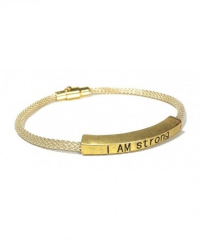 Am Strong Inspirational Bracelet Stacking