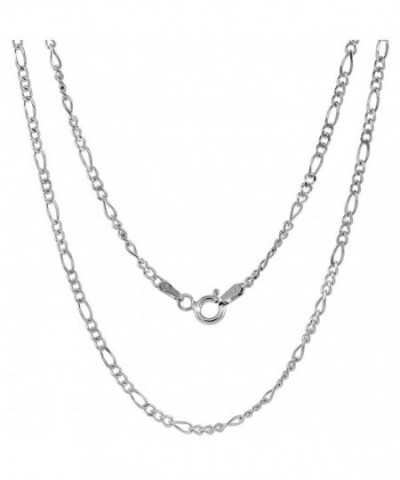 Sterling Silver Figaro Anklet Nickel