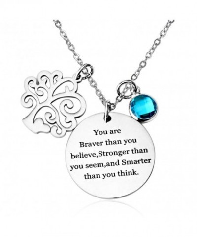 Birthstone Pendant Necklace Graduation Necklaces