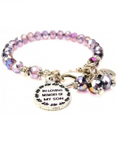 Lavender Purple Crystal Loving Bracelet