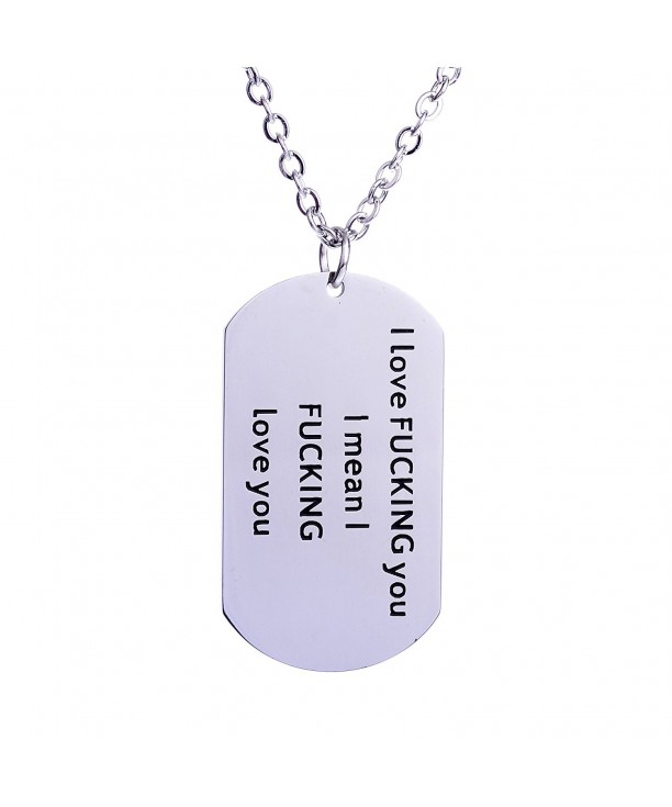 Fucking Pendant Necklace Stainless Valentines